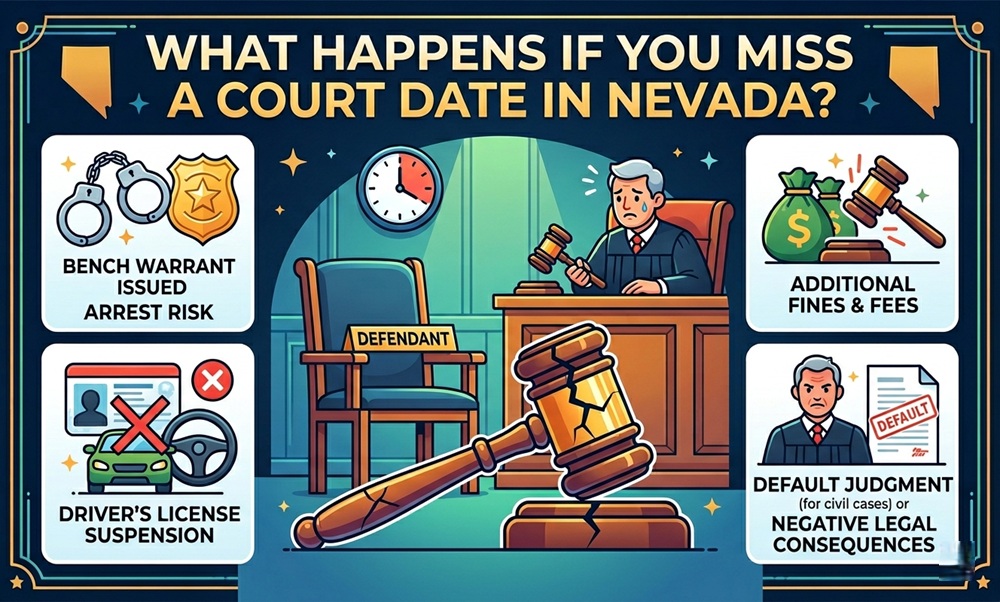 What Happens If You Miss a Court Date in Nevada?